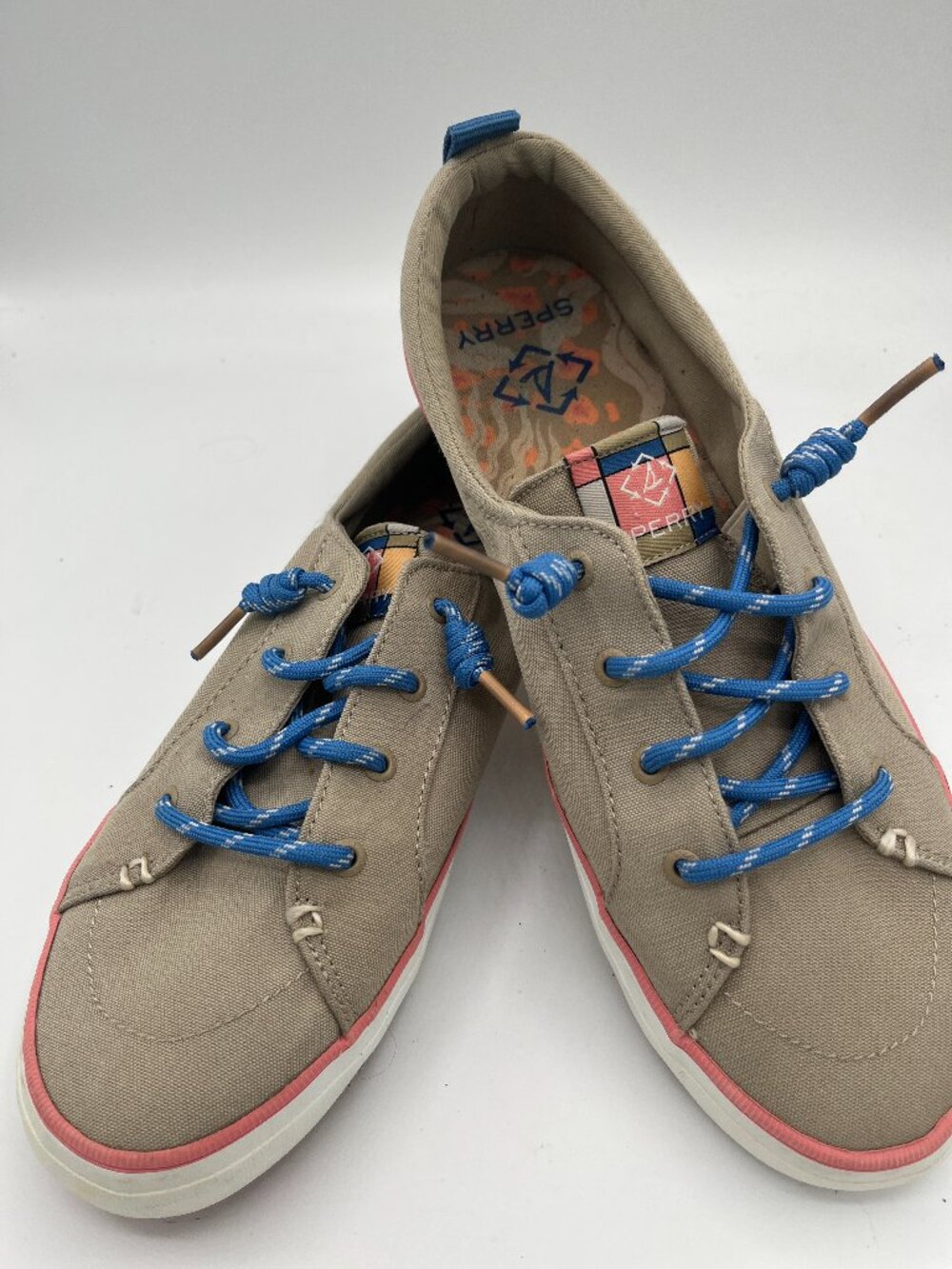 SPERRY  WOMENS TOP SIDERS  CANVAS SNEAKERS SIZE 11